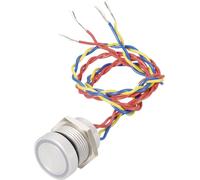 APEM PBARZAF0000E2A PBARZAF0000E2A Interrupteur piézo 24 V DC/AC 0.2 A 1 x Off/(On) à rappel rouge, vert IP69K 1 pc(s)