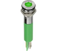 APEM Q8F1CXXG24E Voyant de signalisation LED vert Flush 6 mcd