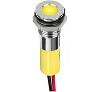 APEM Q8F1CXXY24E Voyant de signalisation LED jaune Flush 6 mcd
