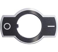 APEM U1050 Plaque signalétique Motif d'impression 0/I noir