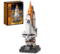 APENGBAOL Ensemble de blocs de construction de navette spatiale, 616 pièces avec tapis de lancement, affichage du programme spatial, jouet de construction inspiré des STEM pour les amateurs et les