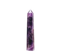 Apengshi Grande Tour en Cristal d'améthyste Naturelle de 15 à 16 cm, 6 facettes pour Chakra, Pierre de méditation, décoration d'intérieur, Cadeau