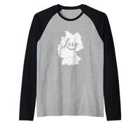 Aperçu de l'amour de l'Allemagne Manche Raglan