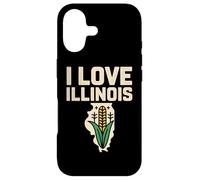 Aperçu de l'État de I Love Illinois Cornfield Coque pour iPhone 17