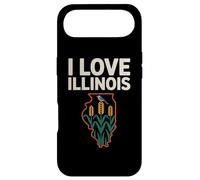 Aperçu de l'État de I Love Illinois Home Pride Coque pour iPhone Air