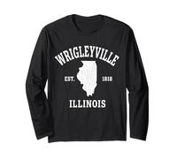 Aperçu de l'État de Wrigleyville, Illinois Est 1818 Manche Longue