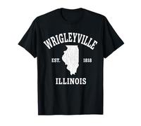 Aperçu de l'État de Wrigleyville, Illinois Est 1818 T-Shirt