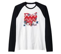 Aperçu de l'État Floral Patriotique de l'Ohio Manche Raglan