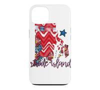 Aperçu de l'État Floral Patriotique du Rhode Island Coque pour iPhone 13