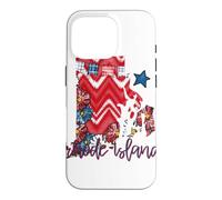 Aperçu de l'État Floral Patriotique du Rhode Island Coque pour iPhone 16 Pro