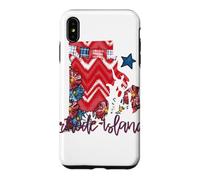 Aperçu de l'État Floral Patriotique du Rhode Island Coque pour iPhone XS Max