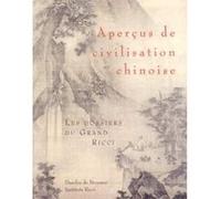 Aperçus de civilisation chinoise Association Ricci (Auteur)