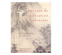 Aperçus de civilisation chinoise - Association Ricci - Cerf - broché - Etude