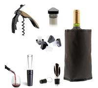 Apérifun - Set prestige 6 pièces pour dégustation des vins - Noir Koala