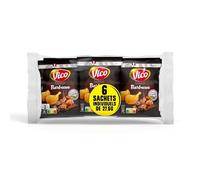 Apéritif gourmand et sans compromis - VICO Chips lisses Barbecue, lot de 6 sachets individuels de 27,5g, pommes de terre françaises, sans huile de palme, sans exhausteur de goût - Lot de 6