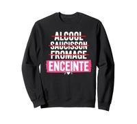 Apéritif Humour Saucisson Maman apéro Annonce Grossesse Sweatshirt
