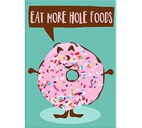 Aperiy Plaque en métal humoristique en forme de donut - Décoration murale d'intérieur et d'extérieur - 20,3 x 30,5 cm