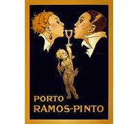Aperiy Plaque en métal Porto Ramos - Décoration murale amusante pour la maison, la cuisine, le bar, la chambre, le garage, 30,5 x 20,3 cm