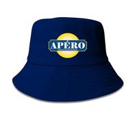 APÉRO® | BOB Apéro - Blanc • Bleu - Le Bob de l’été - Apéros, Soirées, Pétanque, Barbecues, Festivals - Chapeau Taille Unique - Devenez le roi de l’apéro ! (Bob Apéro Bleu)