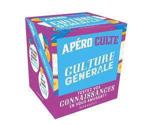 Apéro culte - Culture générale - Stéphanie Bouvet - Marabout - Boîte ou accessoire - Jeux livres objets