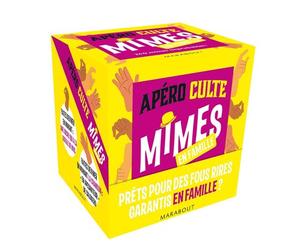 Apéro Culte - Mimes en famille - Fabrice Pinel - Marabout - broché - Jeux livres objets