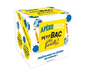Apéro Culte - Petit bac en famille - Anaïs Achard - Marabout - broché - Jeux livres objets
