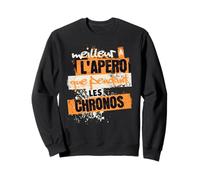 Apéro et Course à Pied Humour Cadeau d'anniversaire Sweatshirt