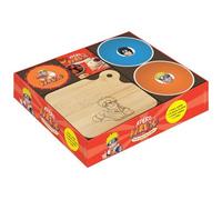 Larousse - Coffret Apéro Naruto - Livret de recettes, 2 bols, 4 sous-verres, planche en bois gravée