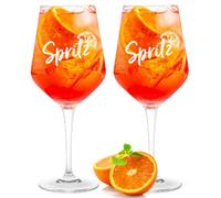 Aperol Lot de 2 verres à spritz - Verres Aperol uniques pour le moment de plaisir parfait | Lot de verres à sprinter de qualité supérieure | Verre cristal de 430 ml fabriqué en Allemagne | Idéal comme