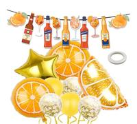Aperol Spritz As A Miss Banner - Décorations de fête prénuptiale « Her Last Spritz As A Miss » - Décorations pour enterrement de vie de jeune fille - Décorations pour enterrement de vie de jeune fille