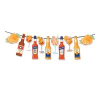 Aperol Spritz Bannière de fête pour enterrement de vie de jeune fille, décorations de fête prénuptiale, guirlande de cocktail orange de 5 m, Last Spritz As Miss Party Supplies