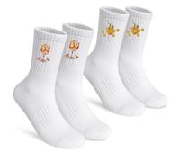 Aperol Spritz Chaussettes,Cadeaux Chaussettes Rigolotes Coton Cocktail Chaussette Nouveautés Tennis Fun Chaussette Aperol Cadeaux Pour Les Hommes et Les Femmes