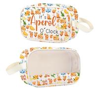 Aperol Spritz Trousse de maquillage transparente Aperol Spritz Cadeau pour amoureux Sac à cosmétiques italien Aperol Spritz Sac à fermeture éclair, Aperol O'Clock Cmb1, Western