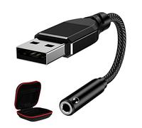 APETOO Adaptateur USB vers audio, adaptateur de casque d'ordinateur