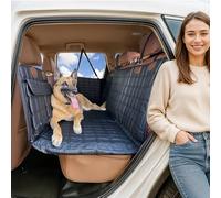 APetsPlanet Housse de siège de voiture pour chien avec fond rigide - Extension de siège arrière imperméable pour chiens - Hamac pour animal domestique pour voiture, camion, VUS avec fenêtre en maille