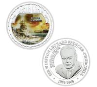 APEUODDHD Pièce commémorative américaine de la Bataille de Midway pièce de défi en métal Cadeau de Collection