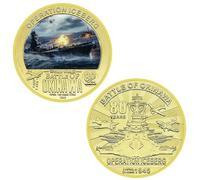 APEUODDHD Pièce commémorative américaine de la Bataille d'Okinawa pièce de Collection en métal défi de l'opération Iceberg