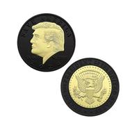 APEUODDHD Pièce commémorative Donald Trump plaquée Or pièce de Collection Cadeau Ornement de Bureau en métal