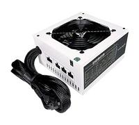 Apevia ATX-ES600-WH Essence Bloc d'alimentation Semi-modulaire ATX 600 W pour Jeu avec Ventilateur Noir 120 mm contrôlé automatiquement thermiquement, Interrupteur 115/230 V, Toutes Les Protections,