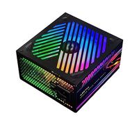 Apevia ATX-PM850W PCIe 5.0 ATX 3.0 Ready Premier Ready Premier 850 W 80+ Gold Certified, alimentation de jeu semi-modulaire PFC ATX, 366 modes d'éclairage RVB