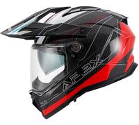 Apex AC500 Carbon Sahara, casque d aventure S Noir/Rouge/Blanc/Bleu Noir/Rouge/Blanc/Bleu