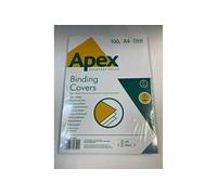 Fellowes Couvertures PVC APEX Clear Transparent Poids moyen Pack 100