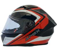APEX FI100 Valencia Casque, Noir/Blanc/Rouge, Taille XS (53/54)