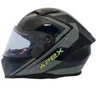 APEX FI100 Valencia Casque, noir/gris/jaune, Taille S (55/56)