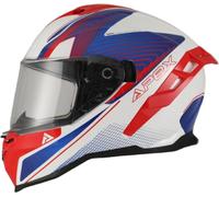 APEX FI200 Madrid Casque, blanc-rouge-bleu, taille M pour homme