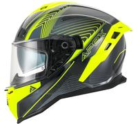 Apex FI200 Madrid, casque intégral XS Noir/Gris/Jaune Néon Noir/Gris/Jaune Néon