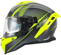 APEX FI200 Madrid Casque, noir/gris/jaune, Taille M (57/58)