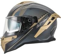 APEX FI200 Madrid Casque, Noir/Or, Taille L (59/60)