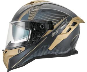 APEX FI200 Madrid Casque, Noir/Or, Taille L (59/60)