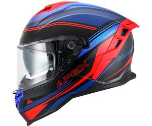 Apex FI200 Paris, casque intégral XL Mat Noir/Rouge/Bleu Mat Noir/Rouge/Bleu